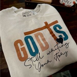 Graphic Sweatshirt with Inspirational Message